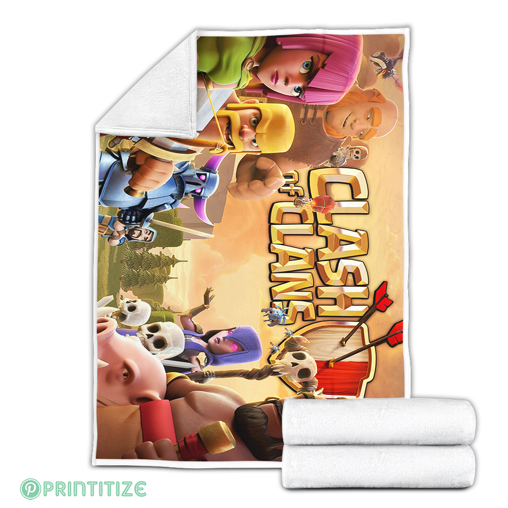 Clash Of Clans Gameplay Fleece Blanket