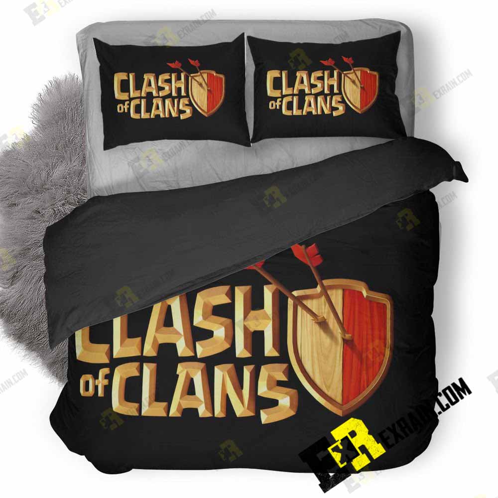 Clash Of Clans Logo A 3D Customized Duvet Cover Bedding Set