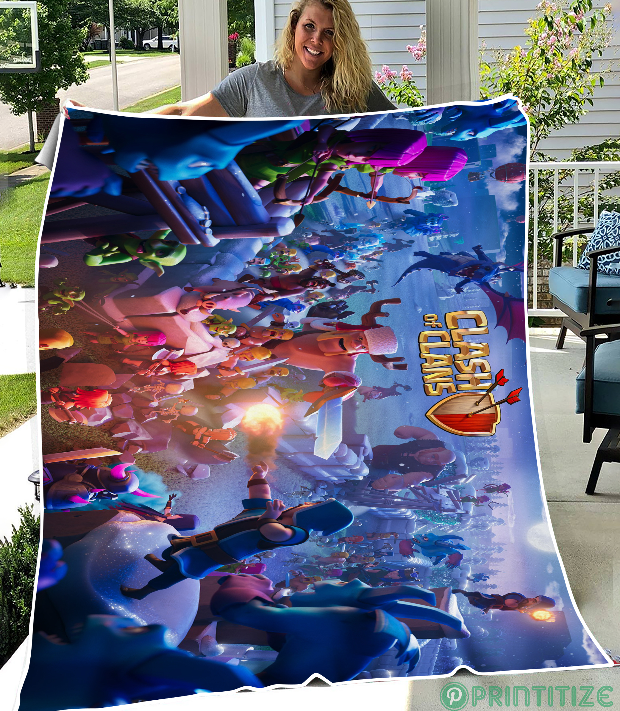 Clash Of Clans Lougne Fleece Blanket