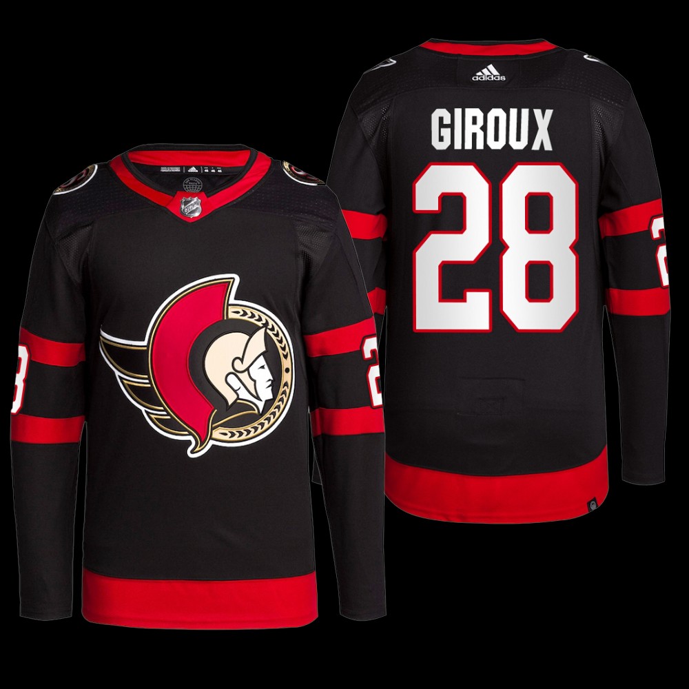 Claude Giroux Ottawa Senators Primegreen Jersey 2022 Black #28 Home Uniform