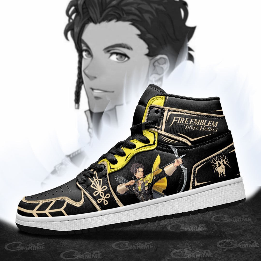 Claude von Riegan JD1s Sneakers Fire Emblem: Three Houses Anime Shoes, Air Jordan Hightop