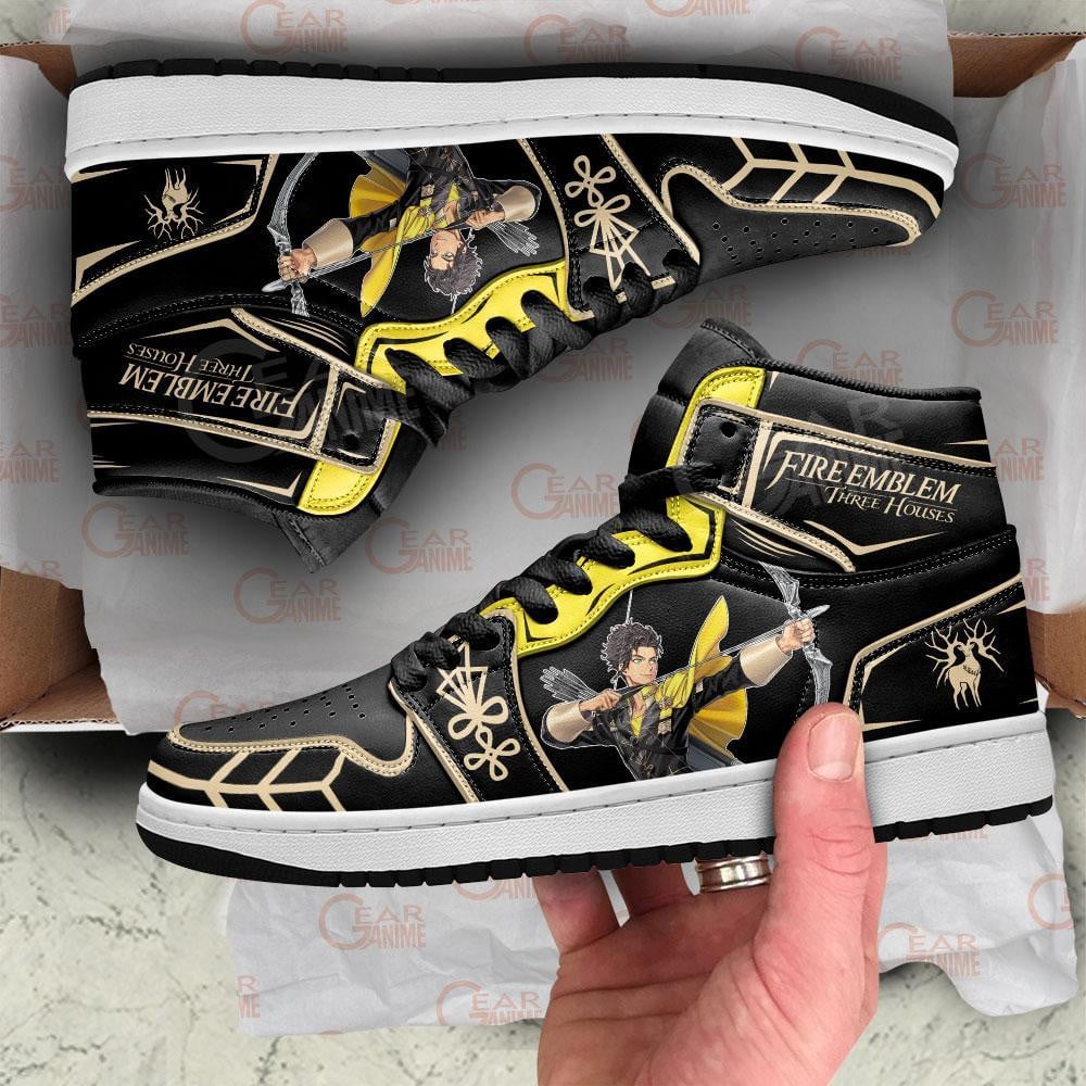 Claude von Riegan JD1s Sneakers Fire Emblem: Three Houses Anime Shoes, Air Jordan Hightop