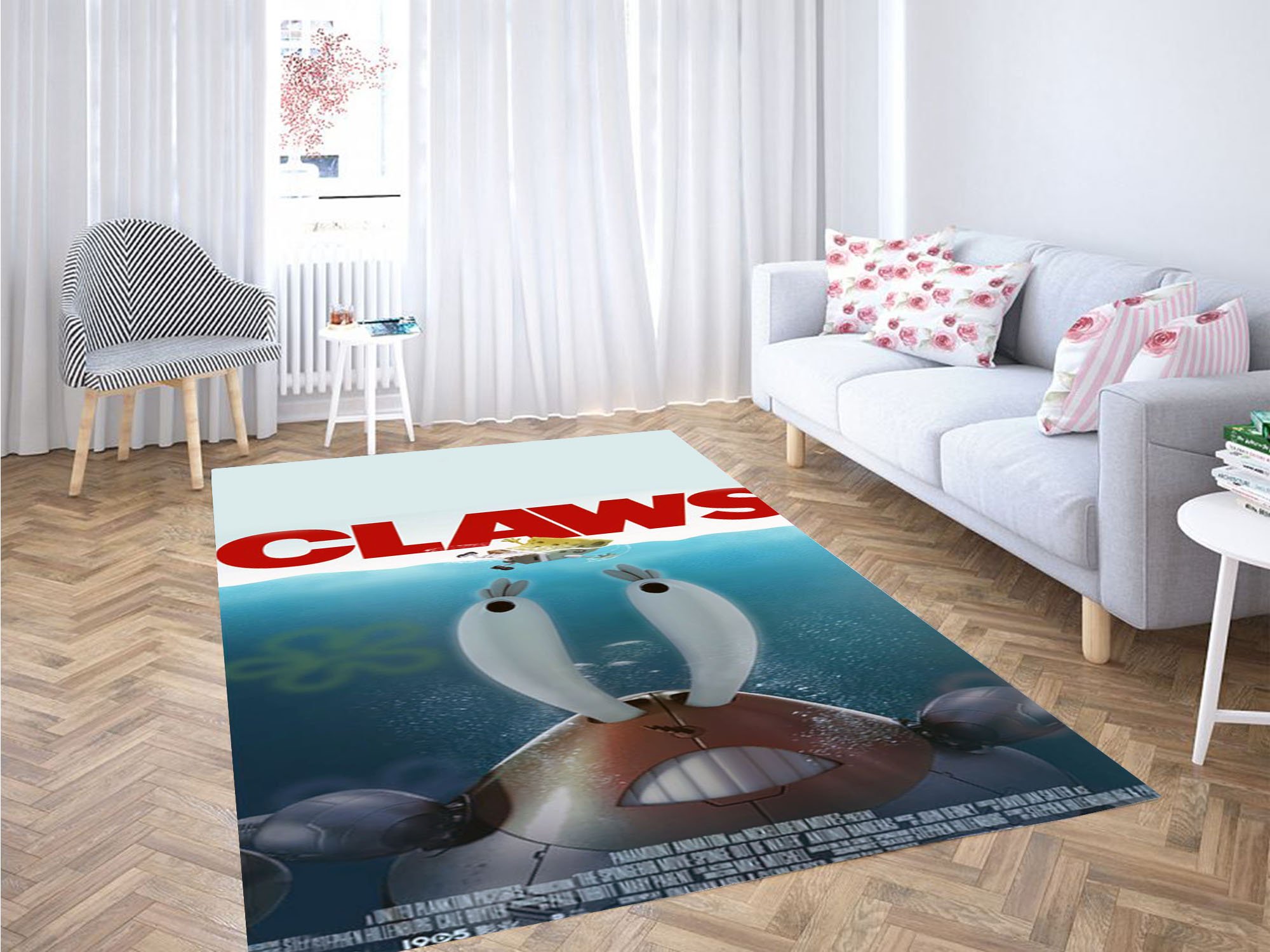 Claws Mr Crabs Spongebob Carpet Rectangle Rug