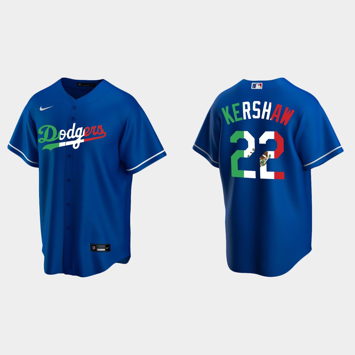 Clayton Kershaw Los Angeles Dodgers Mexican Heritage Night Jersey - Royal