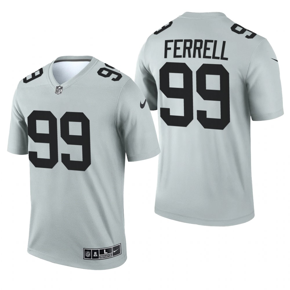 Clelin Ferrell Las Vegas Raiders Silver Jersey Inverted Legend – Men’s