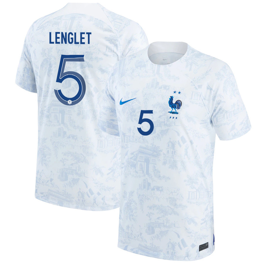 Clement Lenglet 5 France National Team 2022-23 Qatar World Cup – Away  Soccer Jersey
