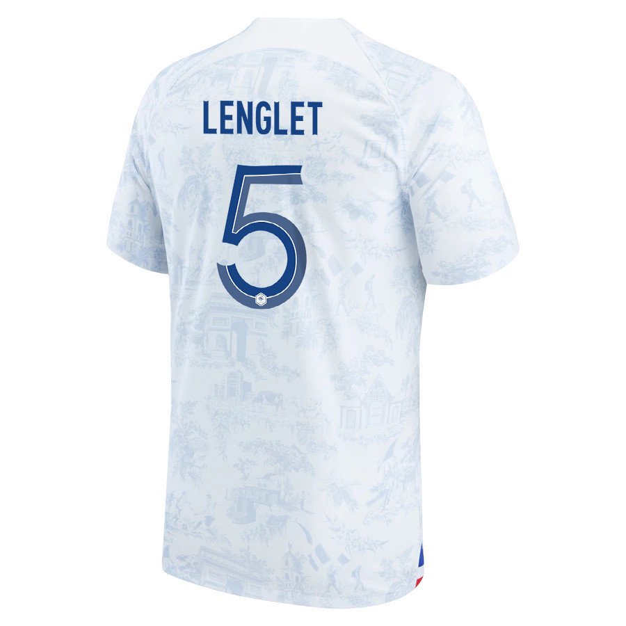 Clement Lenglet 5 France National Team 2022-23 Qatar World Cup – Away  Soccer Jersey