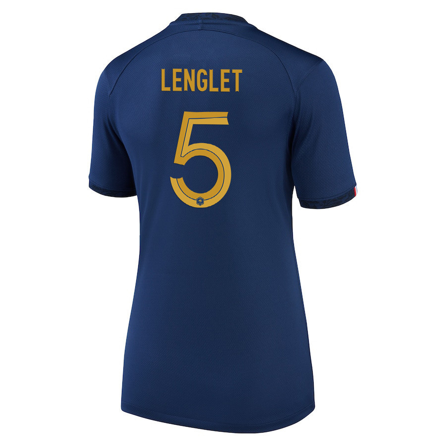 Clement Lenglet 5 France National Team 2022-23 Qatar World Cup – Home Women Soccer Jersey, Midnight Navy