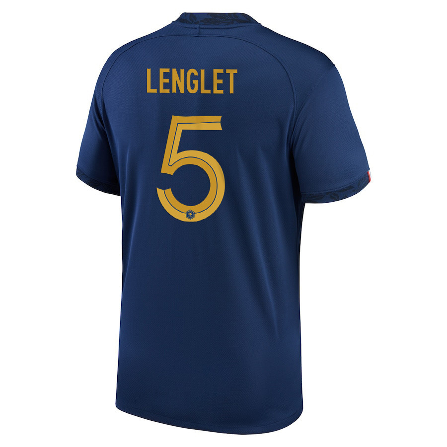 Clement Lenglet 5 France National Team 2022-23 Qatar World Cup Home  Soccer Jersey- Midnight Navy