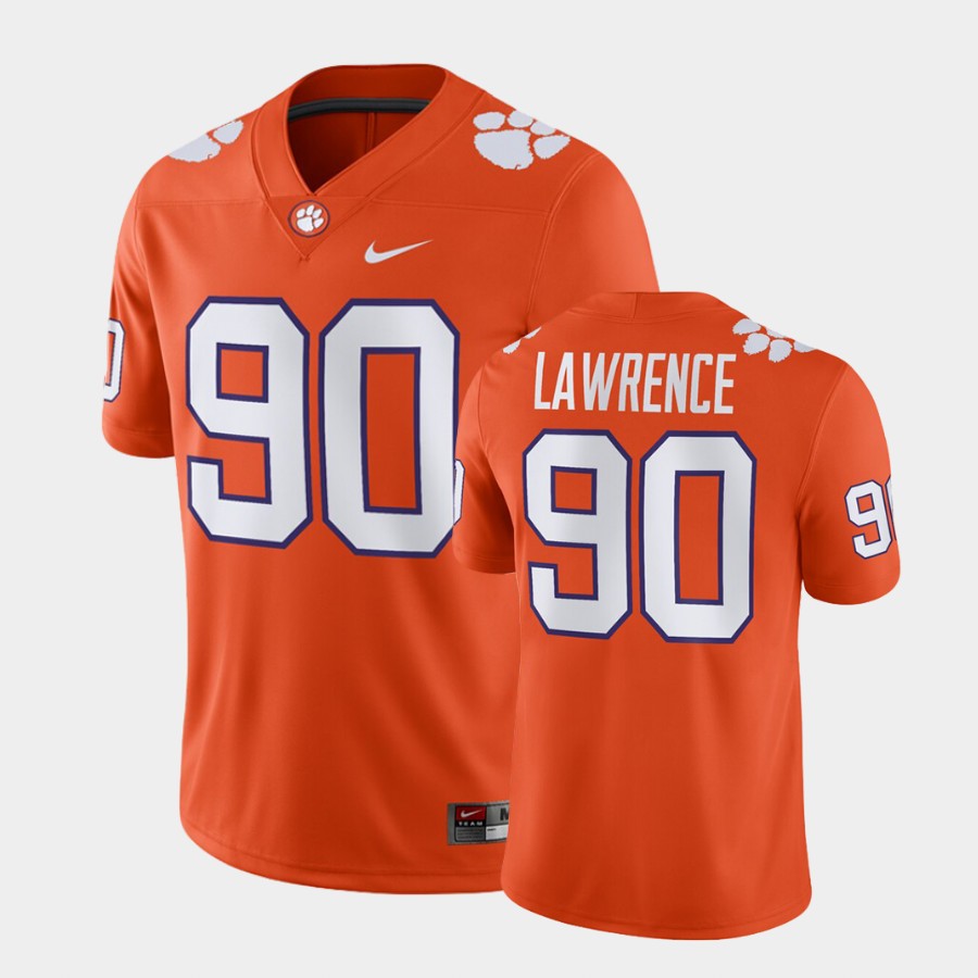 Clemson Tigers Dexter Lawrence Orange Alumni Game Jersey