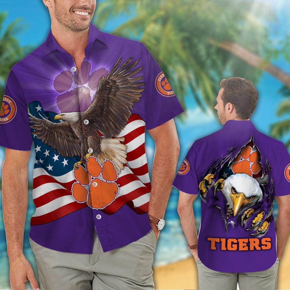Clemson Tigers Hawaiian Shirts NCAA – Premium Hawaiian Shirts 629