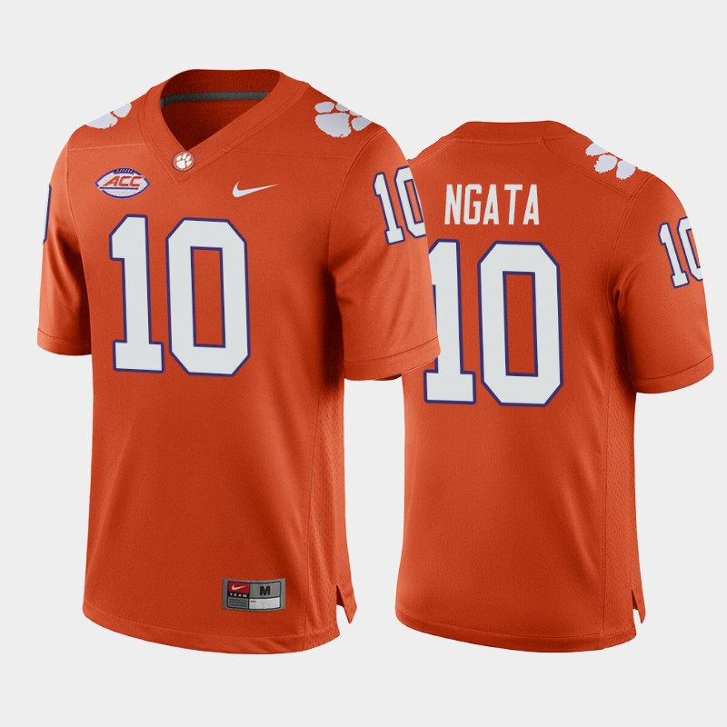 Clemson Tigers Joseph Ngata Orange Home Game Jersey College