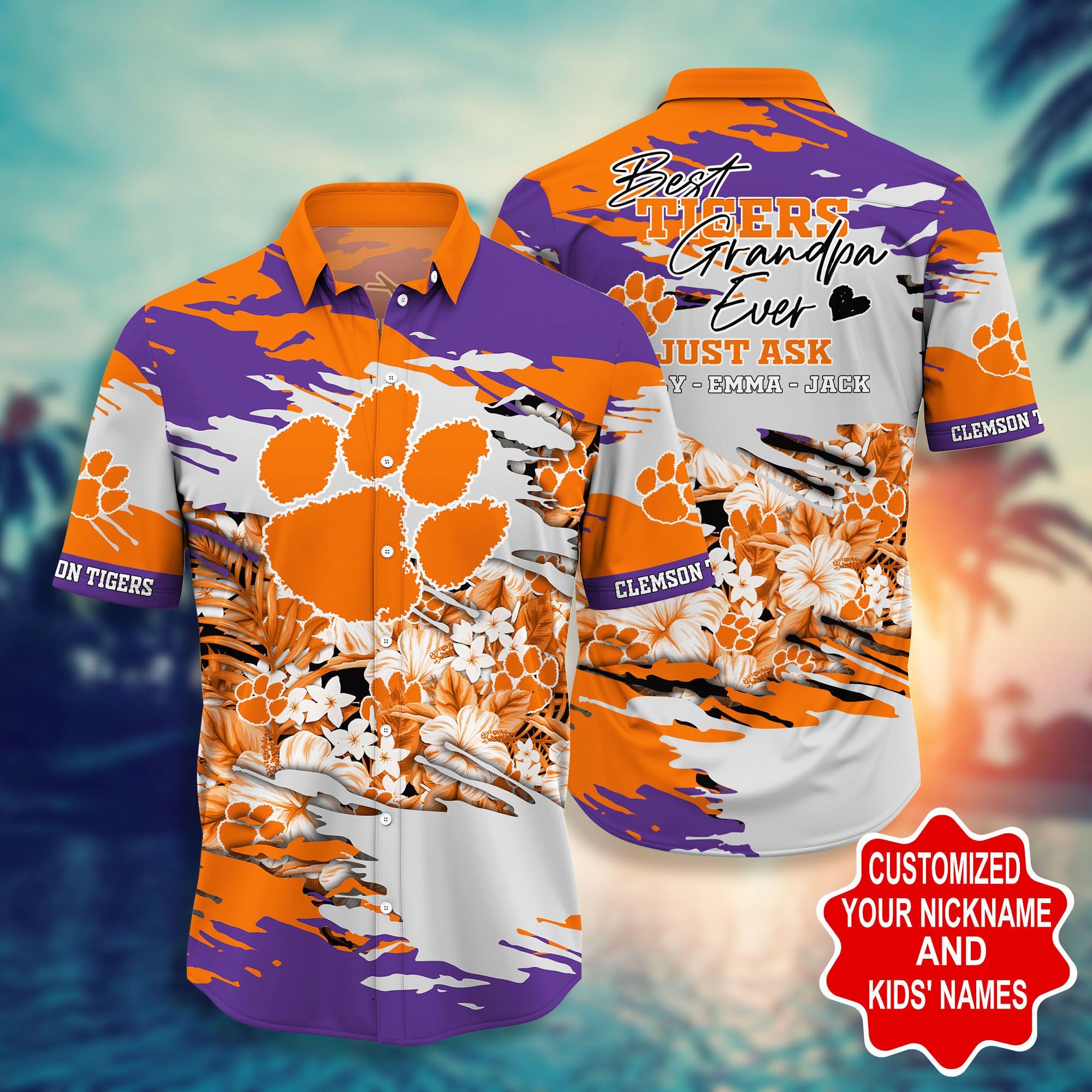 Clemson Tigers NCAA -Personalized Hawaii Shirt