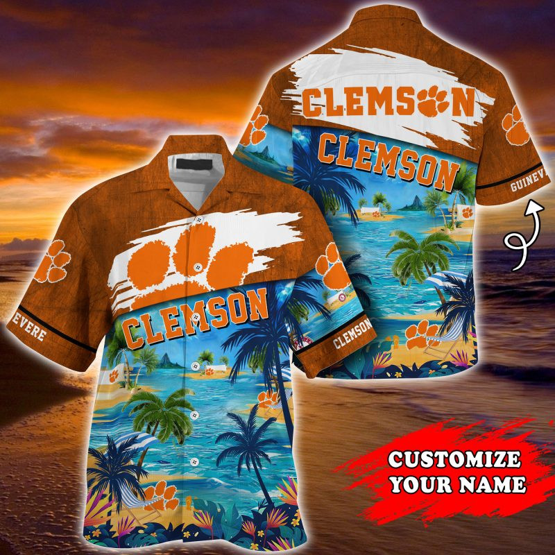 Clemson Tigers NCAA Customized Summer Hawaiian Shirt