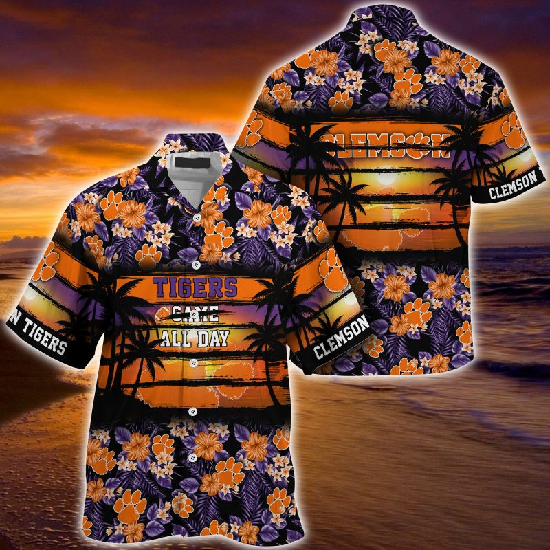Clemson Tigers NCAA Summer – Hawaii Shirt For This Season – Gift For Sport Lovers Floral Pattern