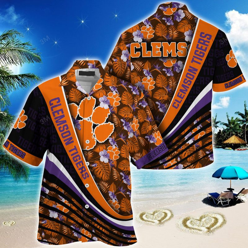Clemson Tigers NCAA Summer – Hawaii Shirt For This Season – Gift For Sport Lovers With Tropical Flower Pattern