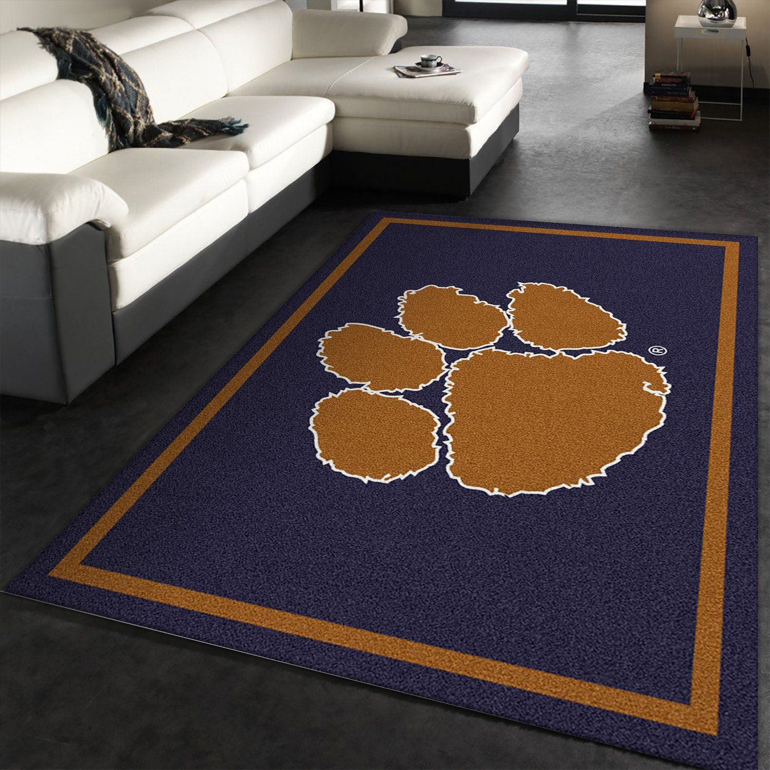 Clemson Tigers Rectangle Rug – Custom Size And Printing
