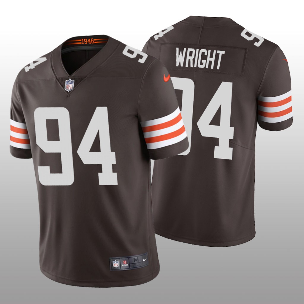 Cleveland Browns Alex Wright Brown Jersey Vapor Limited - Men's