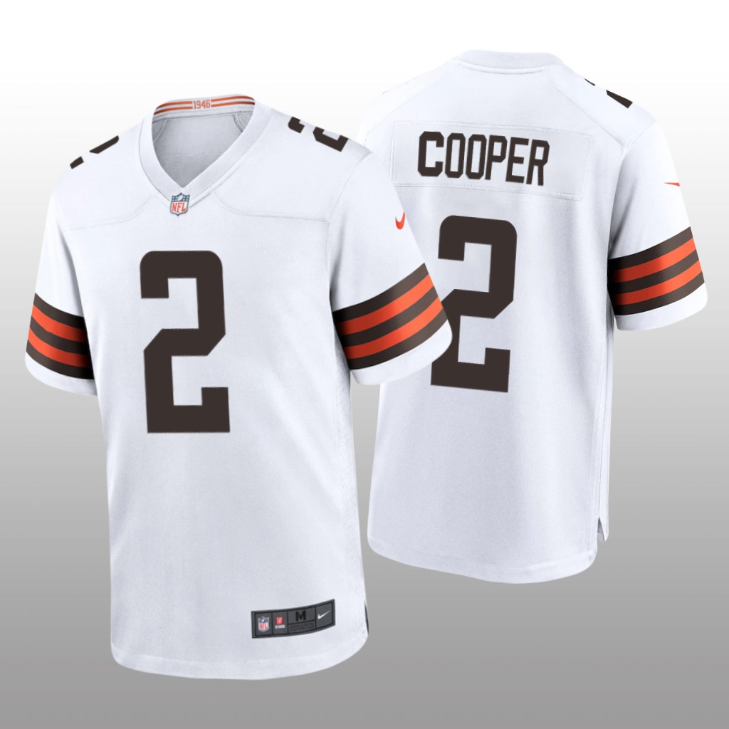 Cleveland Browns Amari Cooper White Jersey Game - Men's
