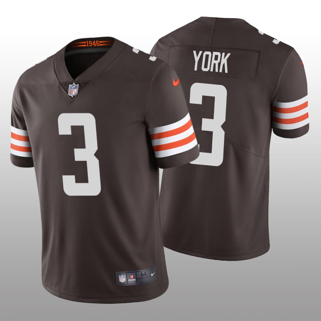 Cleveland Browns Cade York Brown Jersey Vapor Limited - Men's