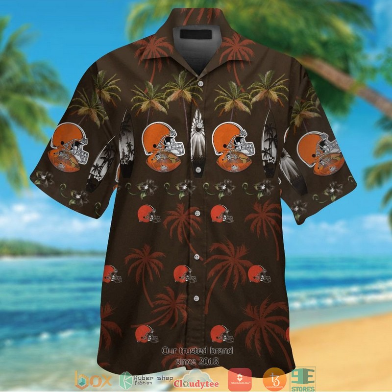 Cleveland Browns Coconut brown Hawaiian Shirt