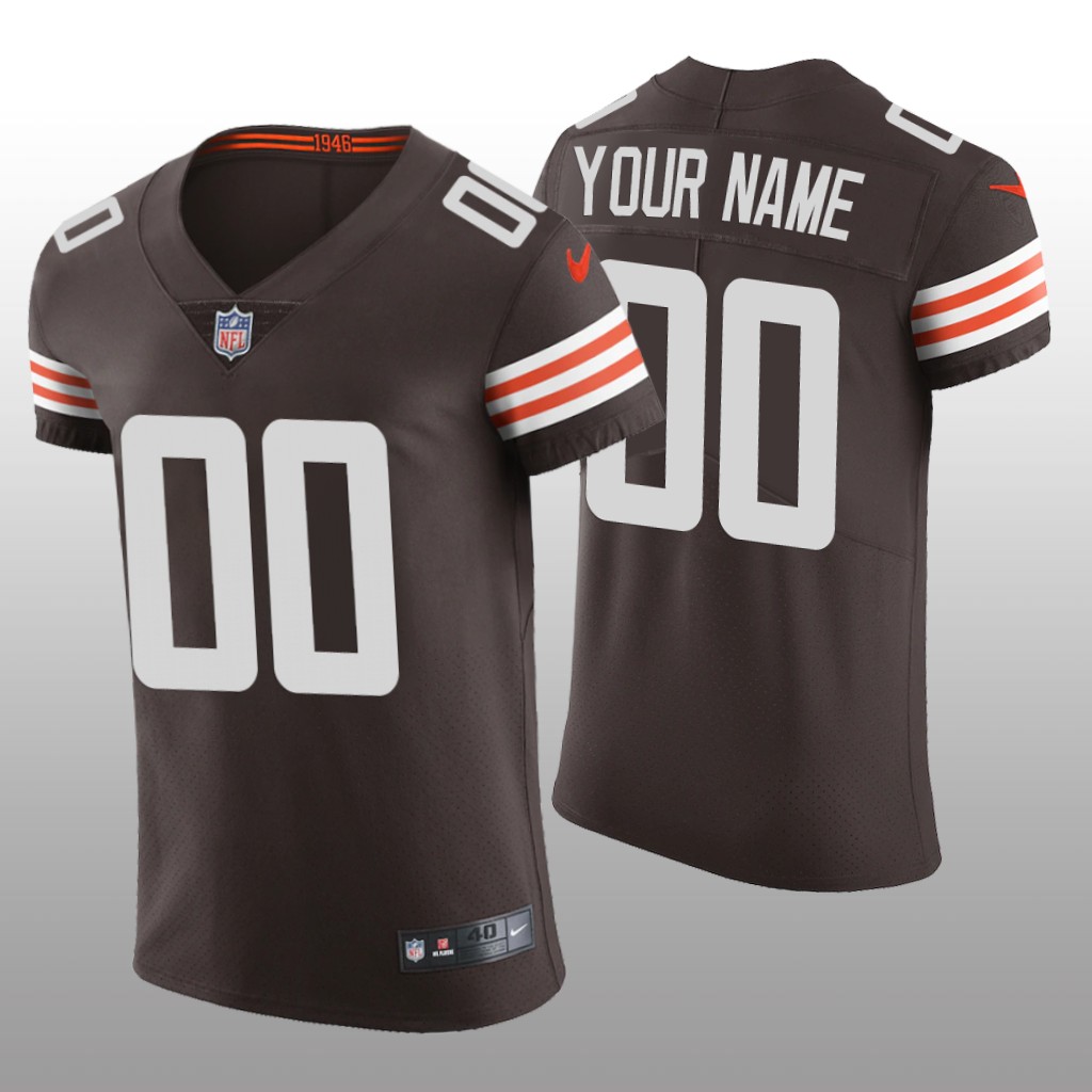 Cleveland Browns Custom Brown Jersey Vapor Elite Men's