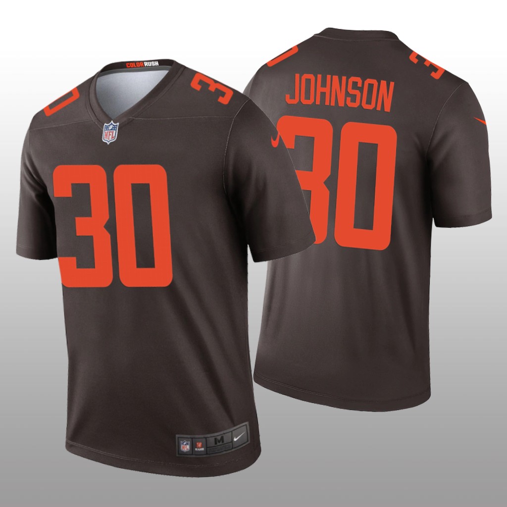 Cleveland Browns D'Ernest Johnson Brown Jersey Alternate Legend - Men's