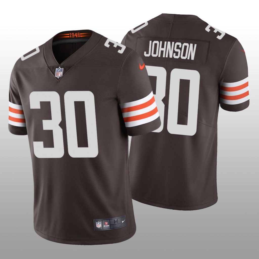 Cleveland Browns D'Ernest Johnson Brown Jersey Vapor Limited - Men's