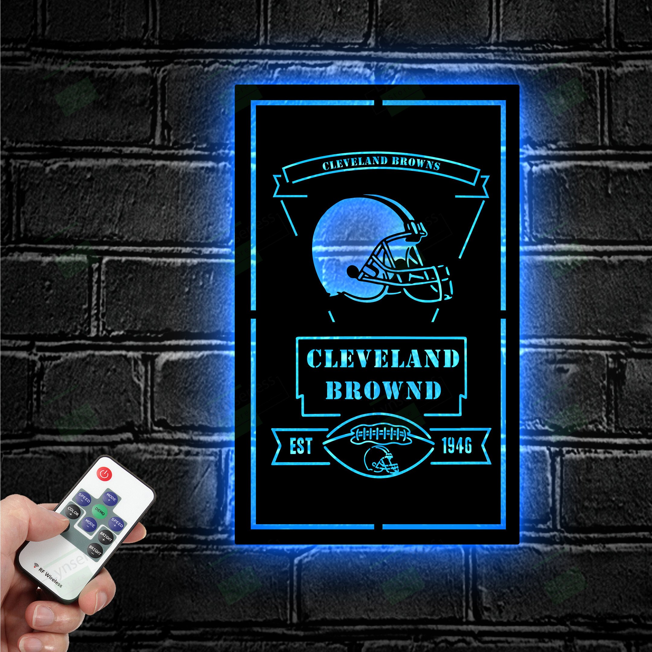 Cleveland Browns Est. 1946 LED Metal Sign – Led light sign