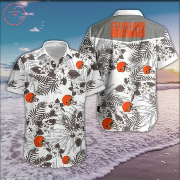 Cleveland Browns Floral Hawaiian Shirt