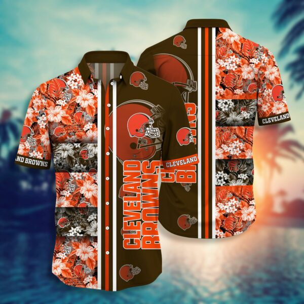 Cleveland Browns Floral Summer1 Hawaiian Shirt