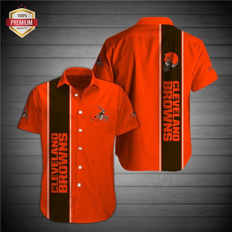Cleveland Browns Football Aop Up Hawaiian Shirt