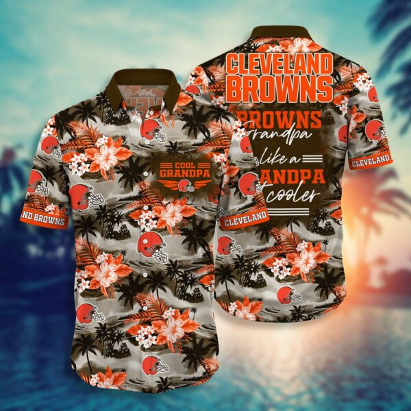 Cleveland Browns For Grandparent Hawaiian Shirt
