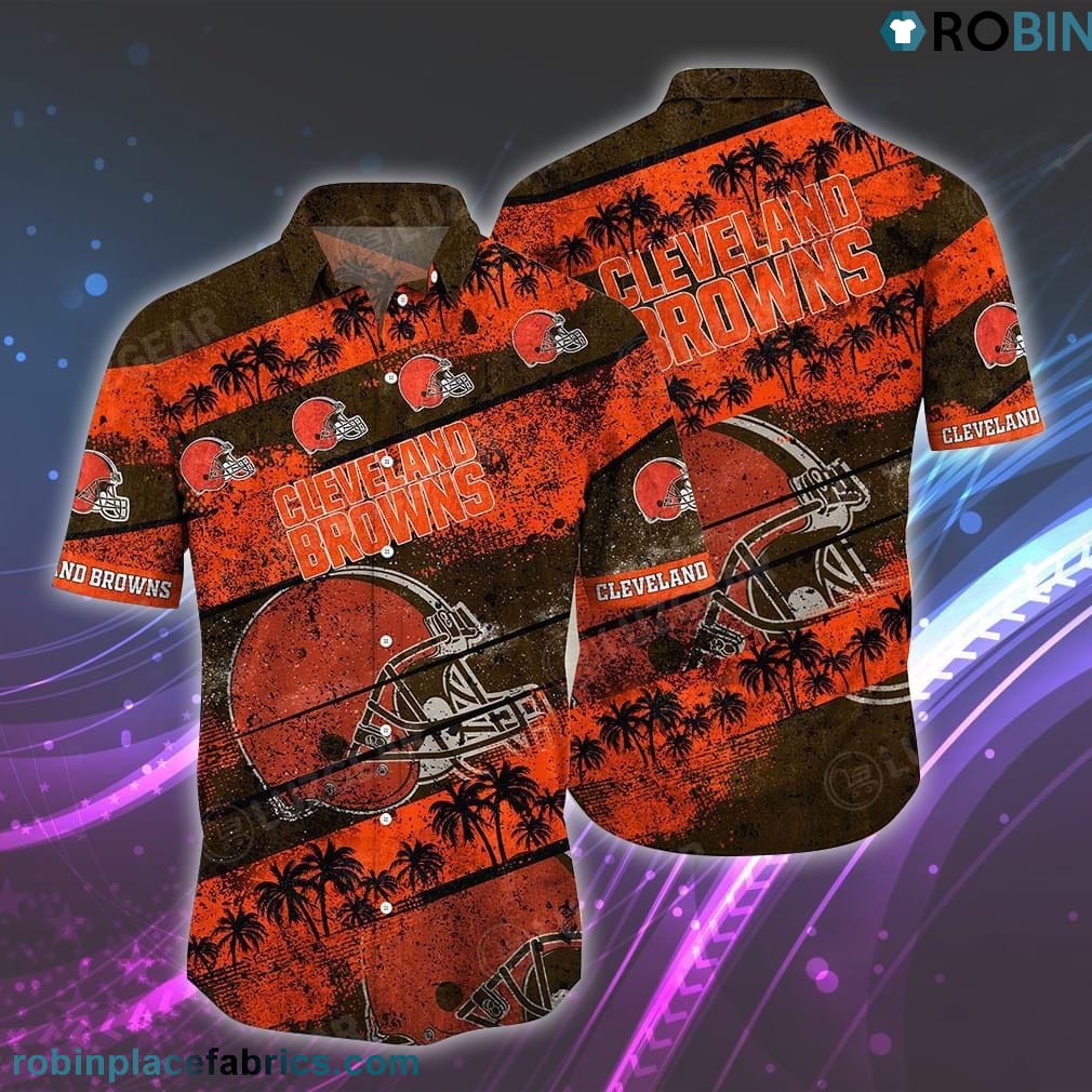 Cleveland Browns Graphic Patterns Hawaiian Shirt