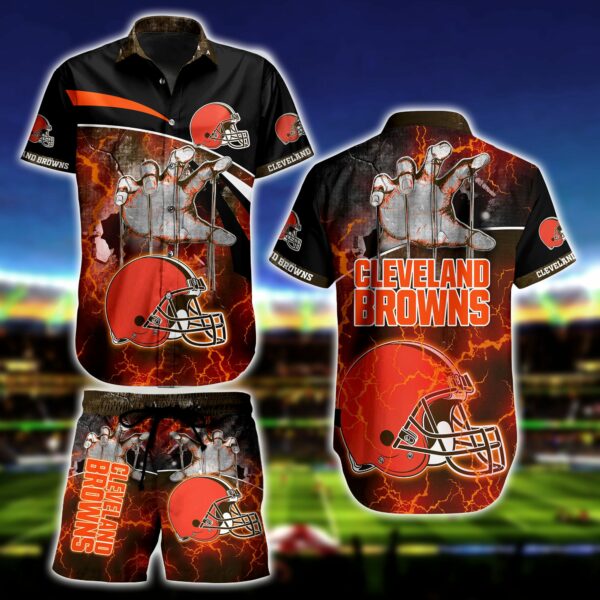 Cleveland Browns Hand Hawaiian Shirt