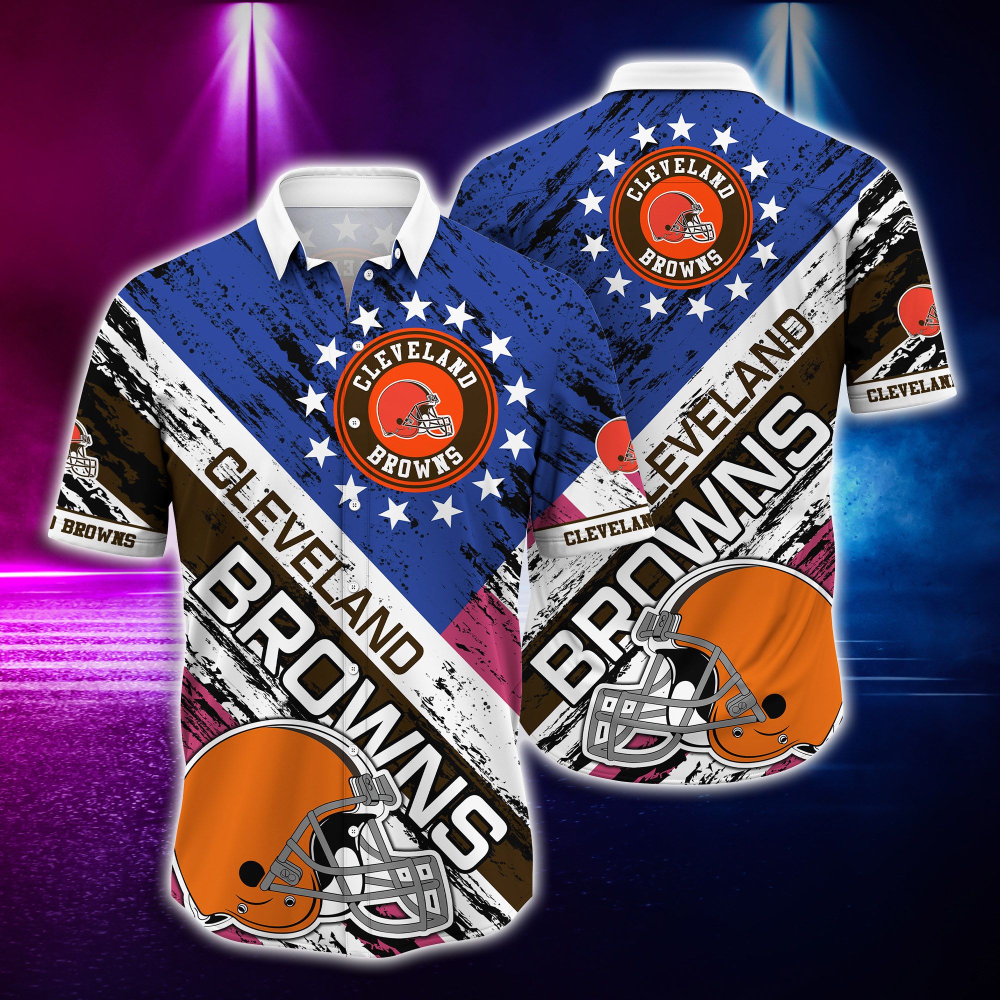 Cleveland Browns helmet Hawaiian Shirt