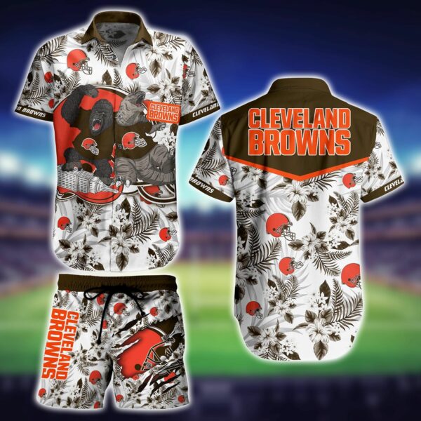 Cleveland Browns Kingkong Godzilla Hawaiian Shirt