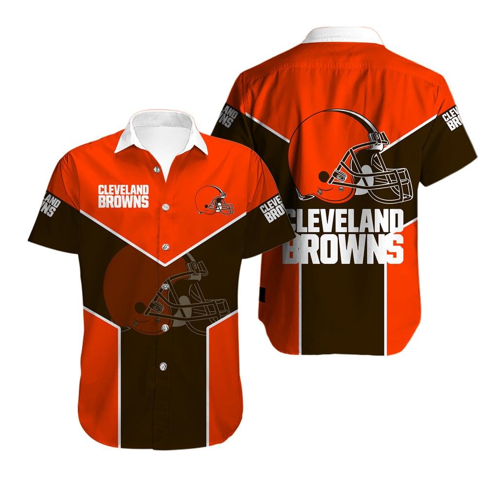 Cleveland Browns Logo Summer1 Hawaiian Shirt
