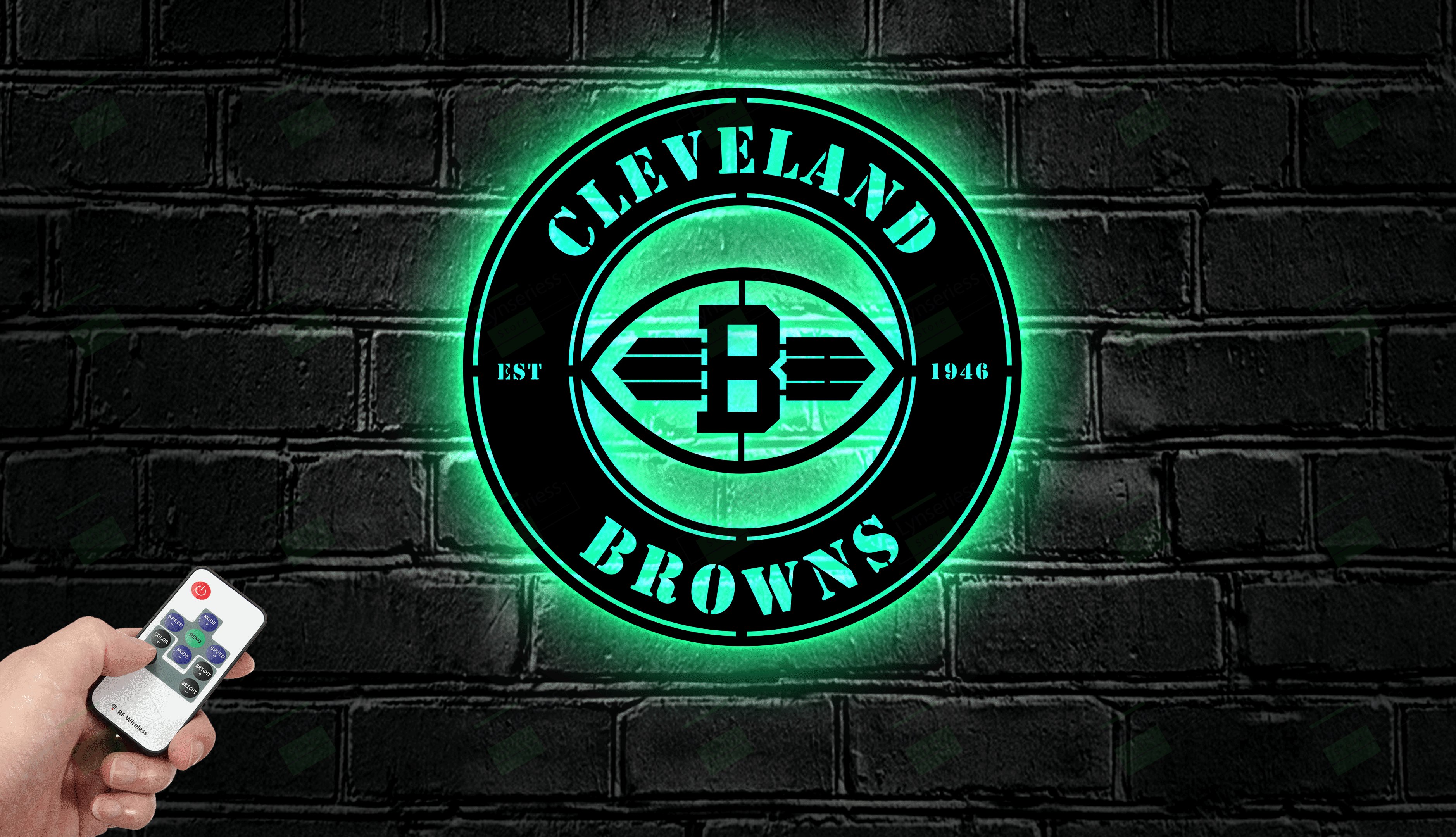 Cleveland Browns Metal Sign – Led Light Sign NFL