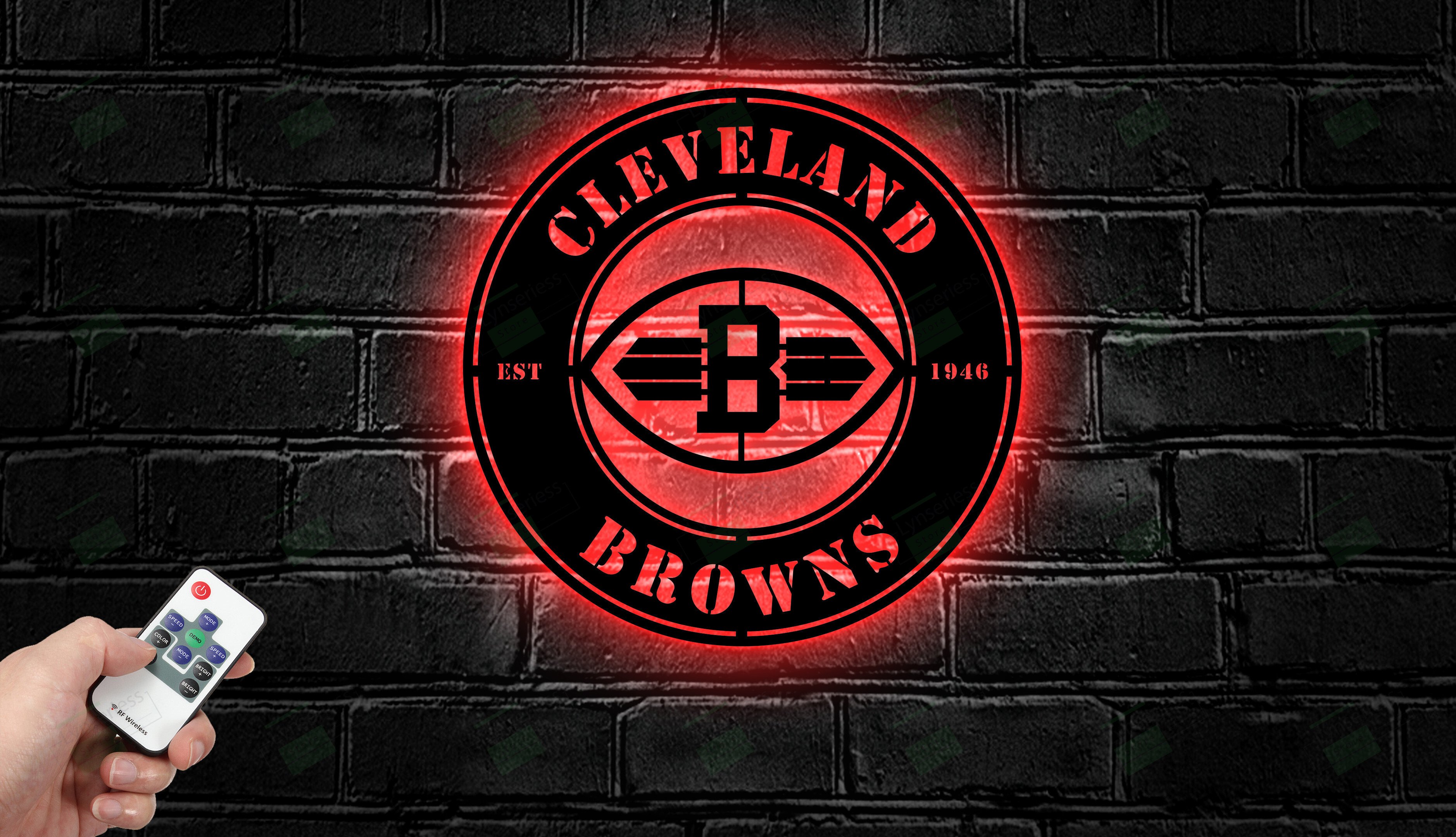 Cleveland Browns Metal Sign – Led Light Sign NFL