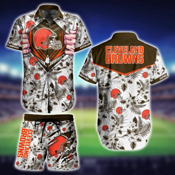 Cleveland Browns My Heart Hawaiian Shirt