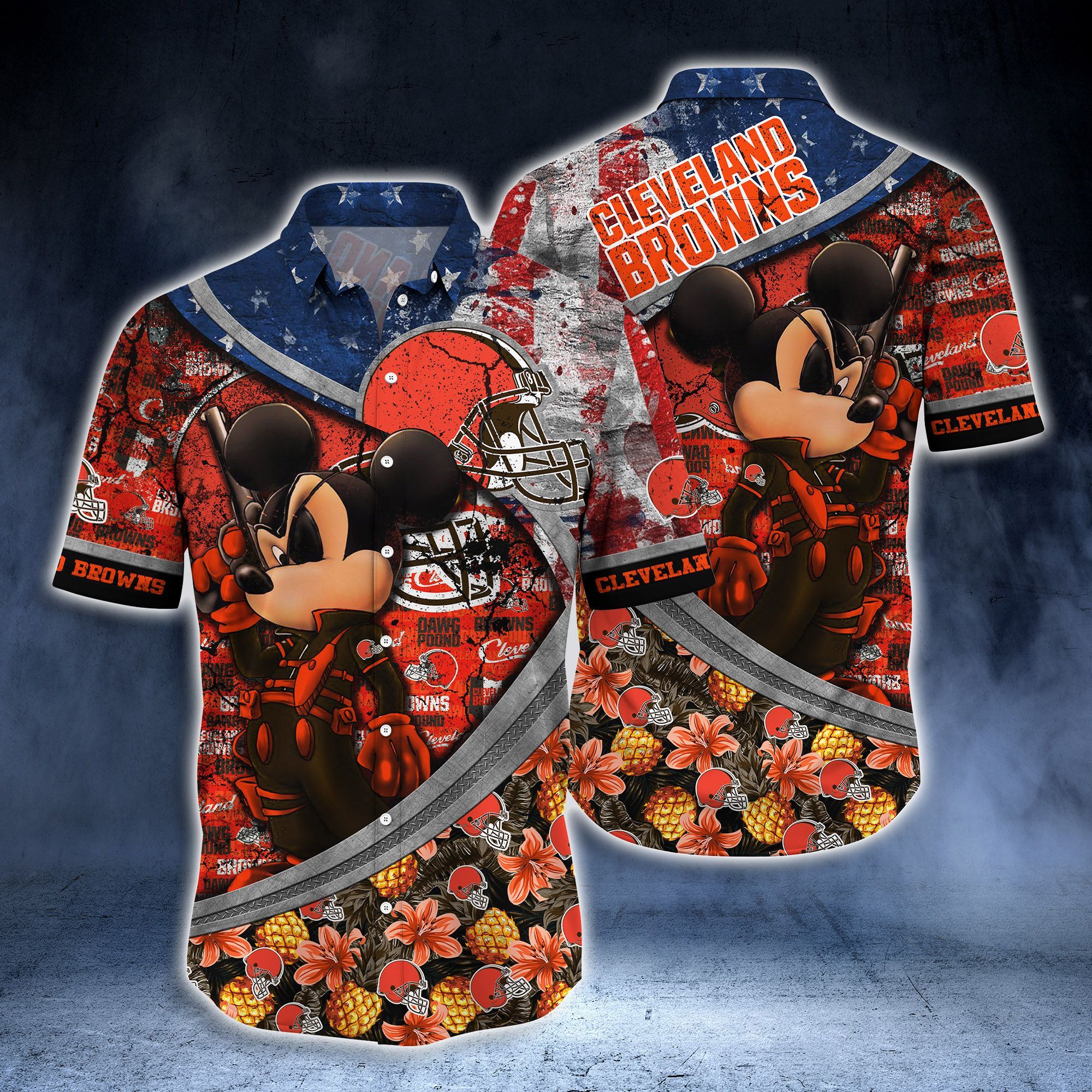 Cleveland Browns NFL-Hawaii Shirt Style Hot Trending