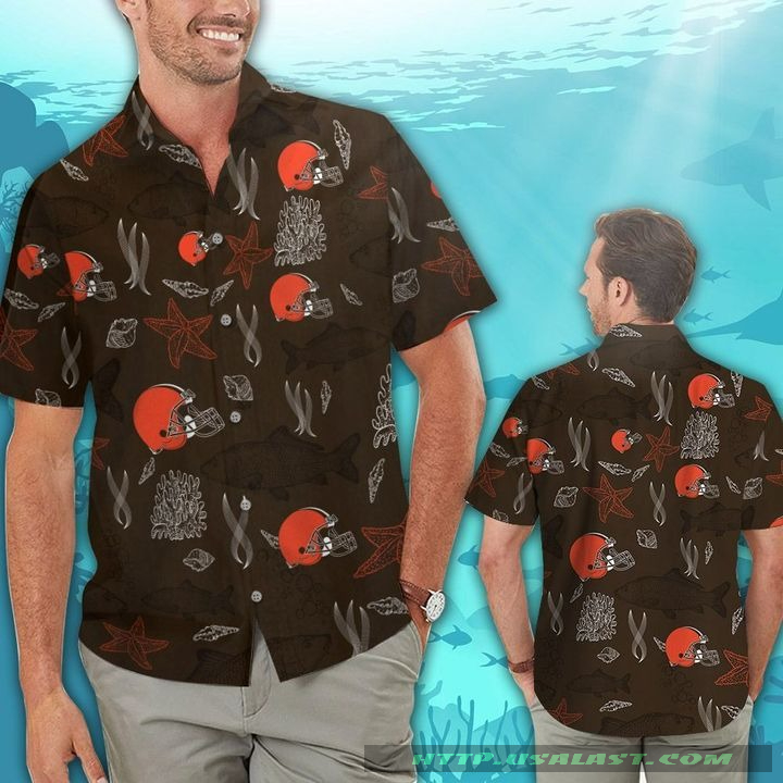 Cleveland Browns Ocean Fishes Hawaiian Shirt
