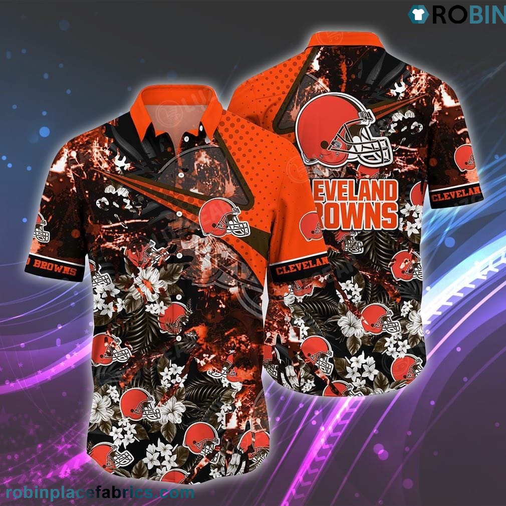 Cleveland Browns Patterns Hawaiian Shirt