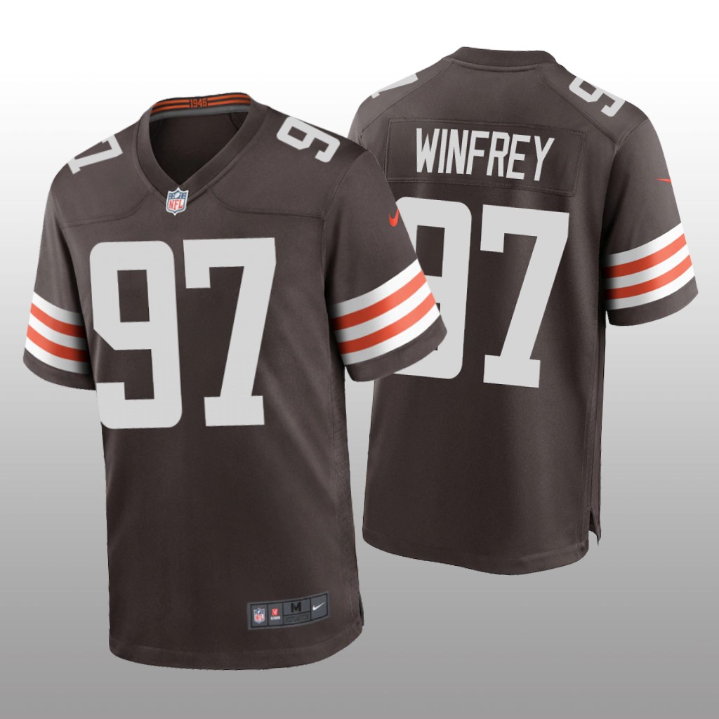 Cleveland Browns Perrion Winfrey Brown Jersey Game - Men's