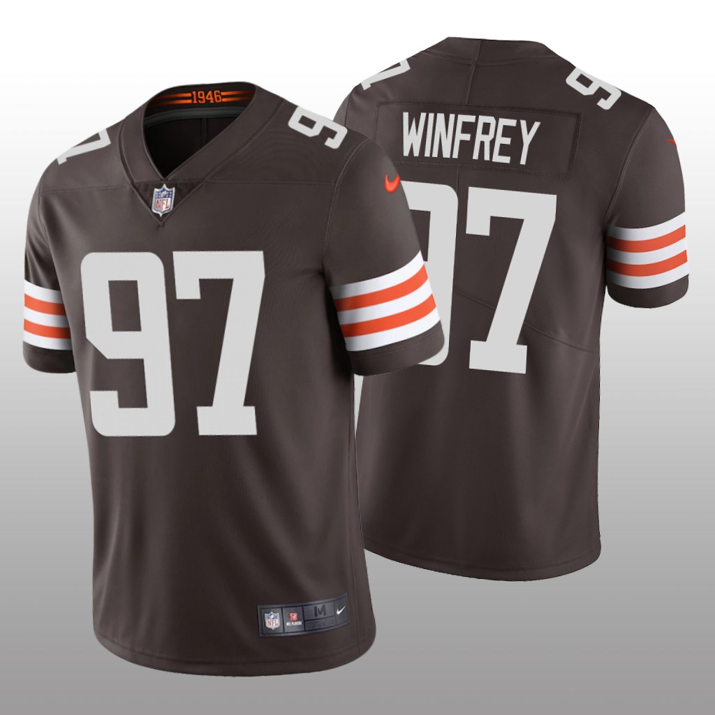 Cleveland Browns Perrion Winfrey Brown Jersey Vapor Limited Men's