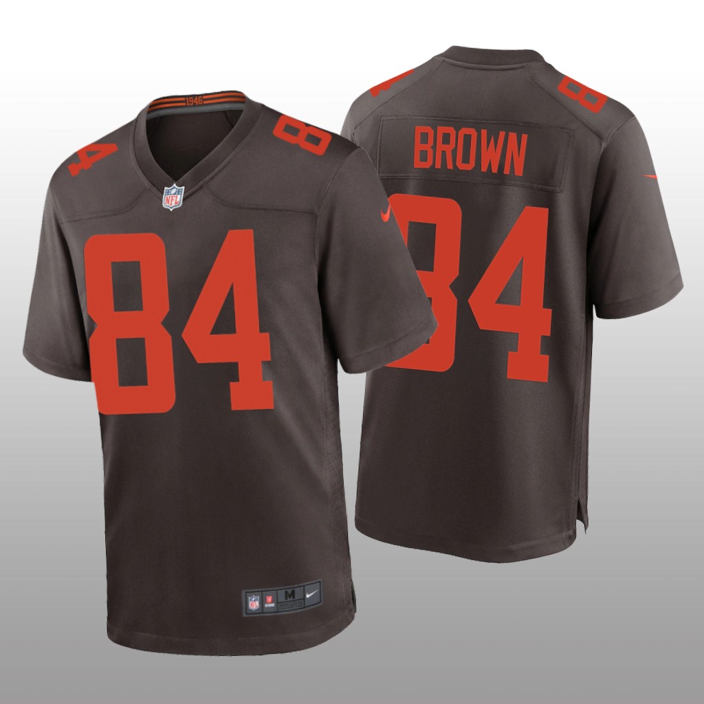 Cleveland Browns Pharaoh Brown Brown Jersey Alternate Game - Men's