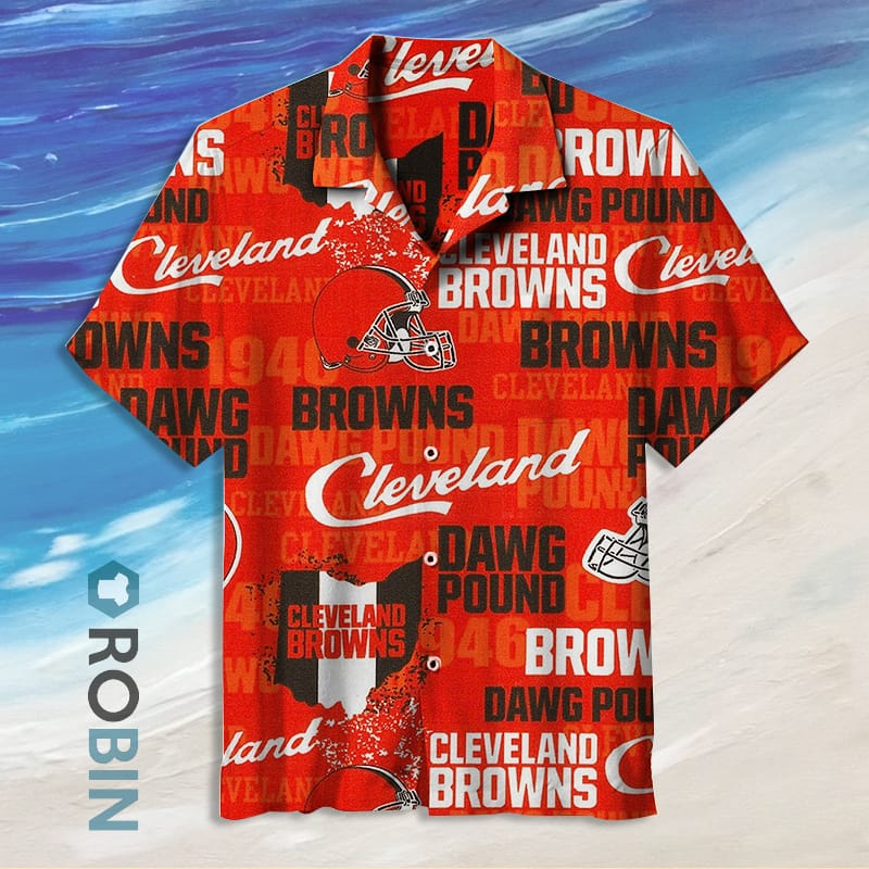 Cleveland Browns Regular Fit Hawaiian Shirt