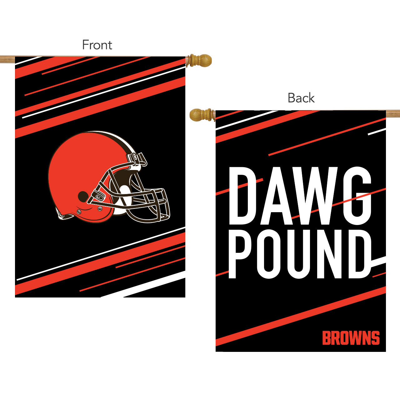 Cleveland Browns Slogan NFL Garden Flag, House Flag