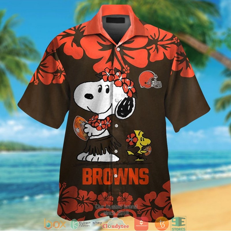 Cleveland Browns Snoopy Hawaiian Shirt